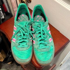 Adidas Women's Teal and Pink Sneakers